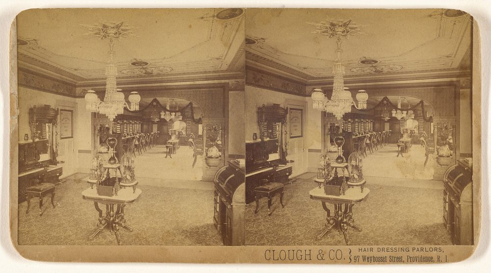 Clough & Co. Hair Dressing Parlors, 97 Weybosset Street, Providence, R.I.