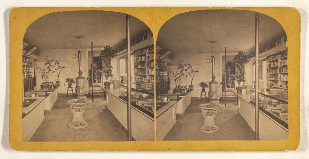 Interior of a drug store, Franklin, New Hampshire by Benning N Poor