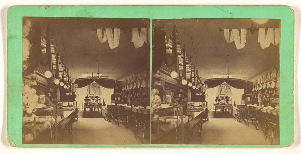 Interior of a general store, Taunton, Mass. by Woodward and Son