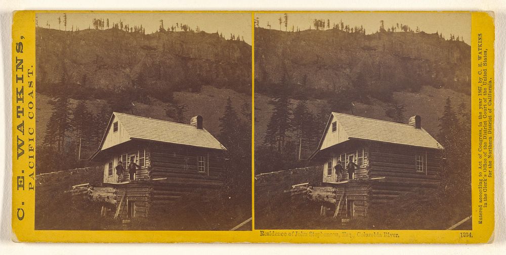 Residence of John Stephenson, Esq., Columbia River. by Carleton Watkins