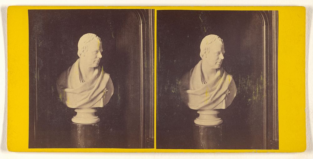 Abbotsford - Bust of Scott, by Chantrey. by George Washington Wilson