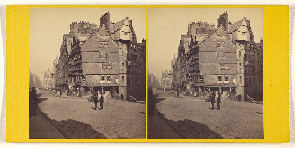 Corner of the West Bow, Edinburgh. by George Washington Wilson