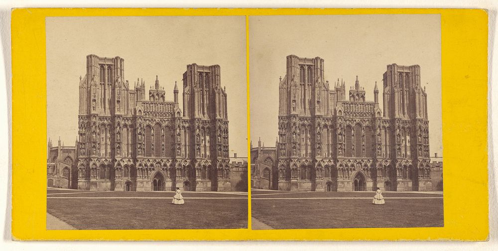 Wells Cathedral - the West Front. by George Washington Wilson