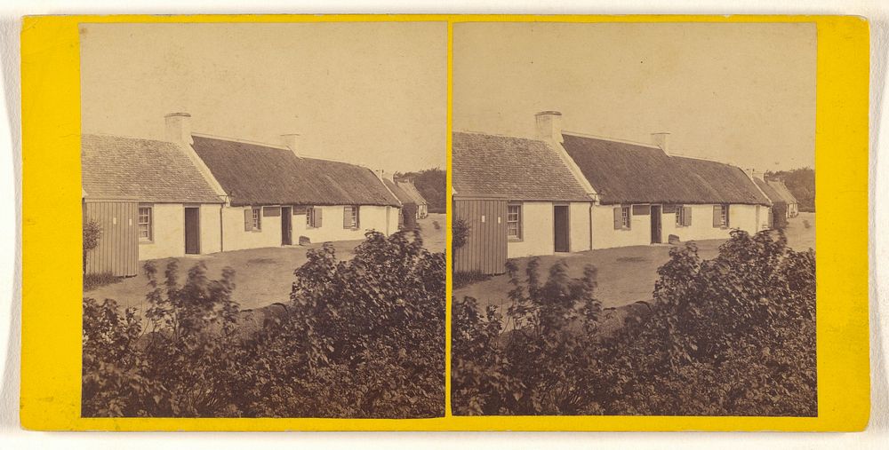Burns' Cottage, Ayr. by George Washington Wilson