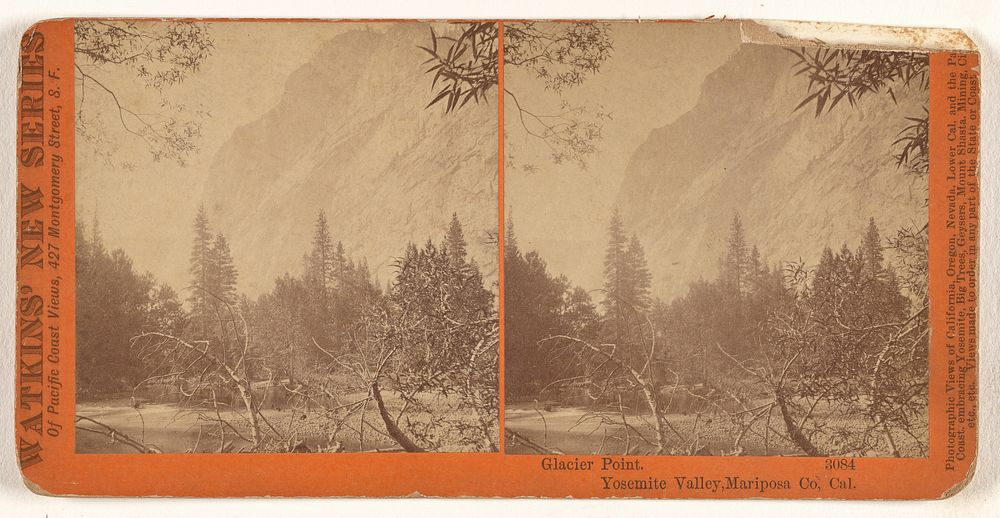 Glacier Point. Yosemite Valley, Mariposa Co, Cal. by Carleton Watkins