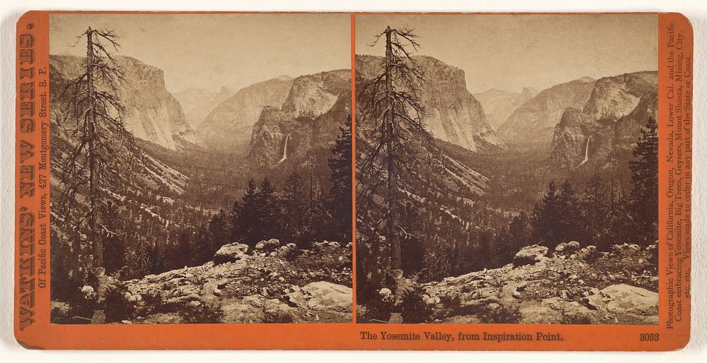 The Yosemite Valley, from Inspiration Point. by Carleton Watkins