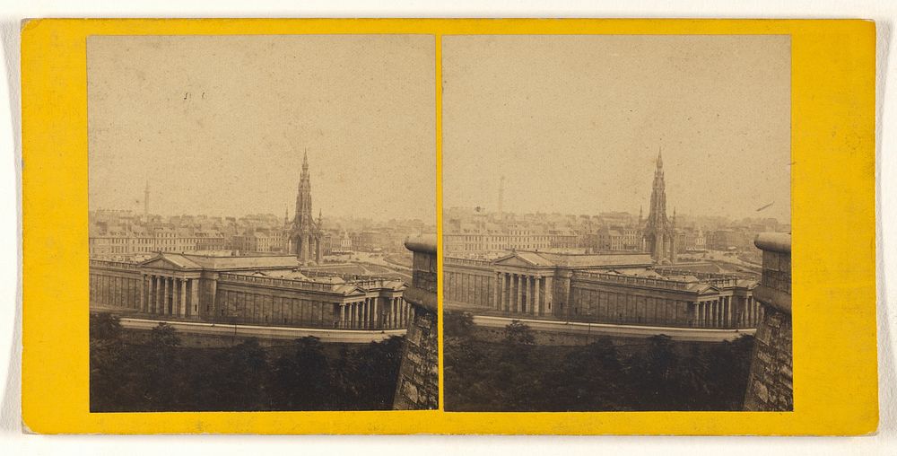 Edinburgh - The Royal Academy and Scott's Monument, from the South-West. by George Washington Wilson
