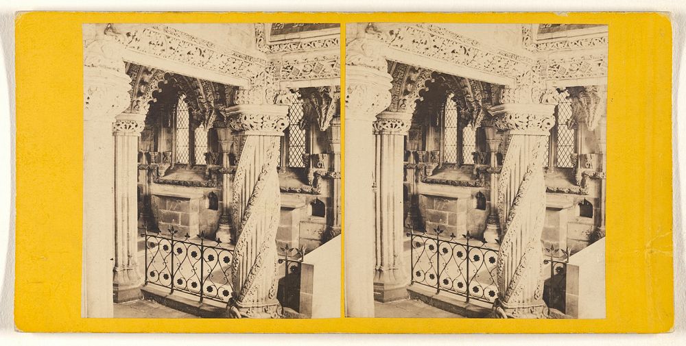 Roslyn Chapel - The Apprentice Pillar. by George Washington Wilson
