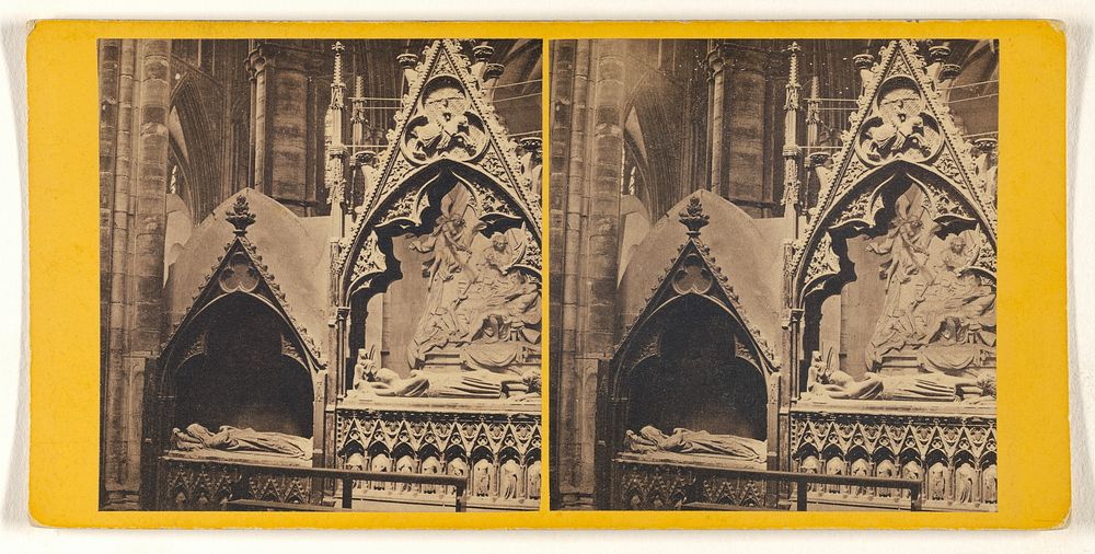 Westminster Abbey - Tombs in the Choir. by George Washington Wilson