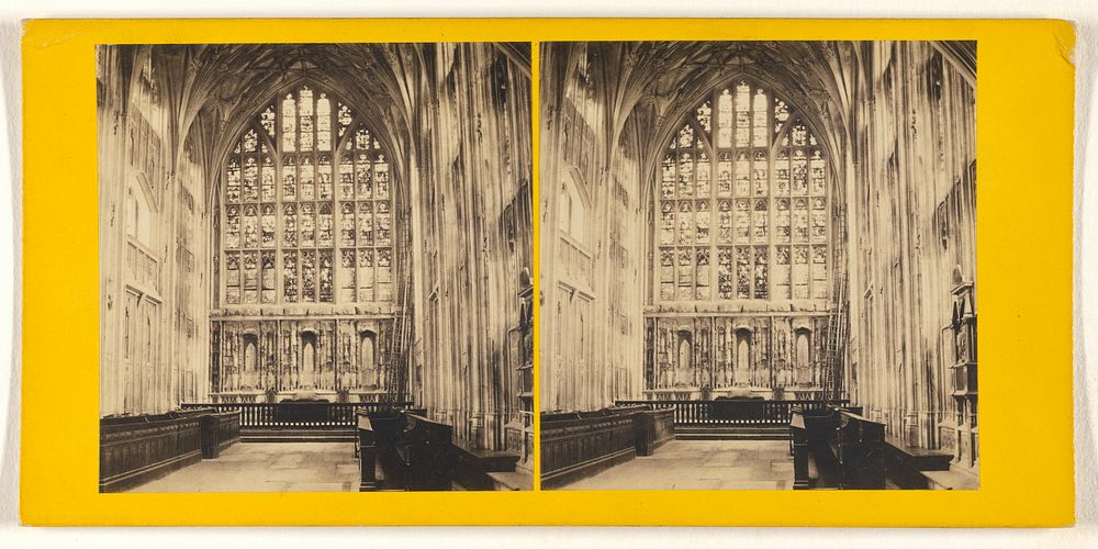 Interior of Glo'ster Cathedral - The Lady Chapel. by George Washington Wilson