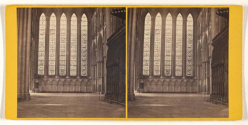 York Minster - The Five Sisters. by George Washington Wilson