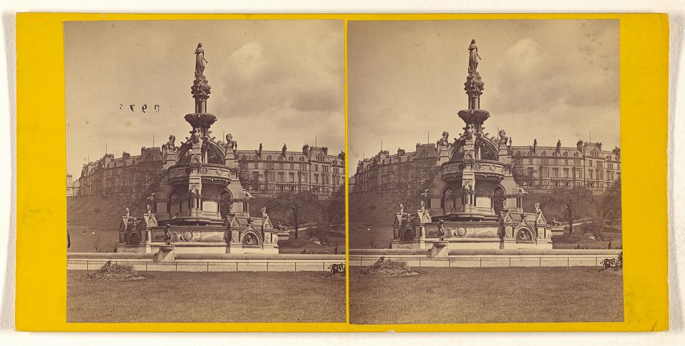 Fountain in the West-End Park, Glasgow. by George Washington Wilson and Company