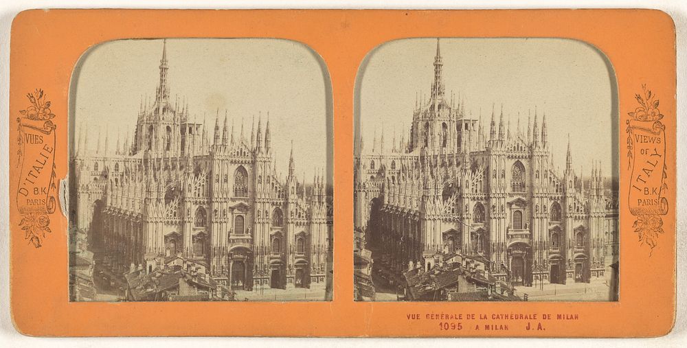 Vue Generale de la Cathedrale de Milan a Milan by Adolphe Block