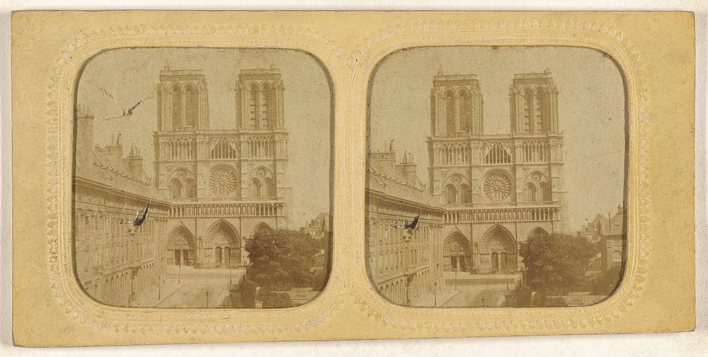 Front view of Notre-Dame, Paris, France