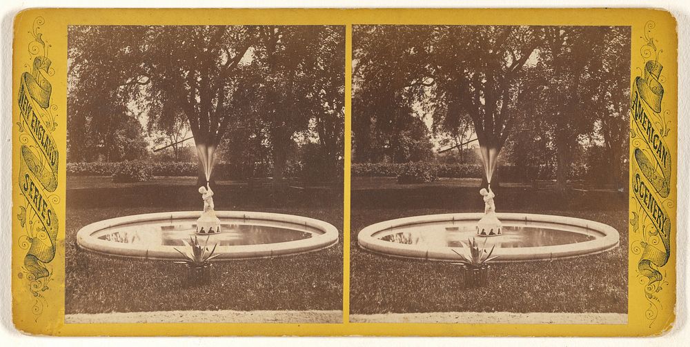 Fountain at Residence of N. Thayer by Edward O Waite