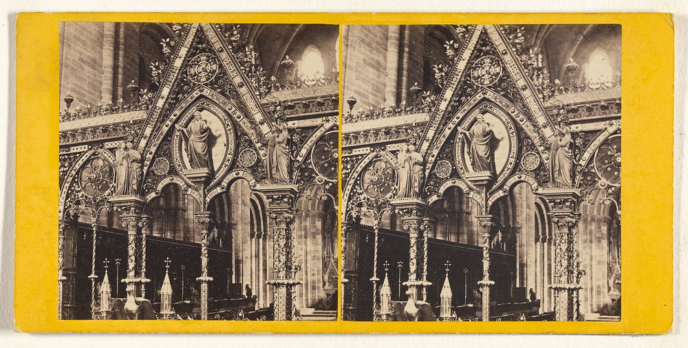 Hereford Cathedral. - Centre of Rood Screen. by W Harding Warner