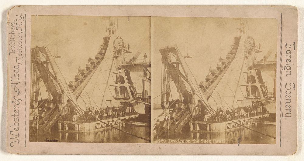 Dredge on the Suez Canal. by Webster and Albee