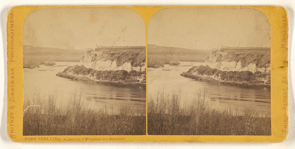 Fort Snelling, at junction of Mississippi and Minnesota. by Whitney and Zimmerman