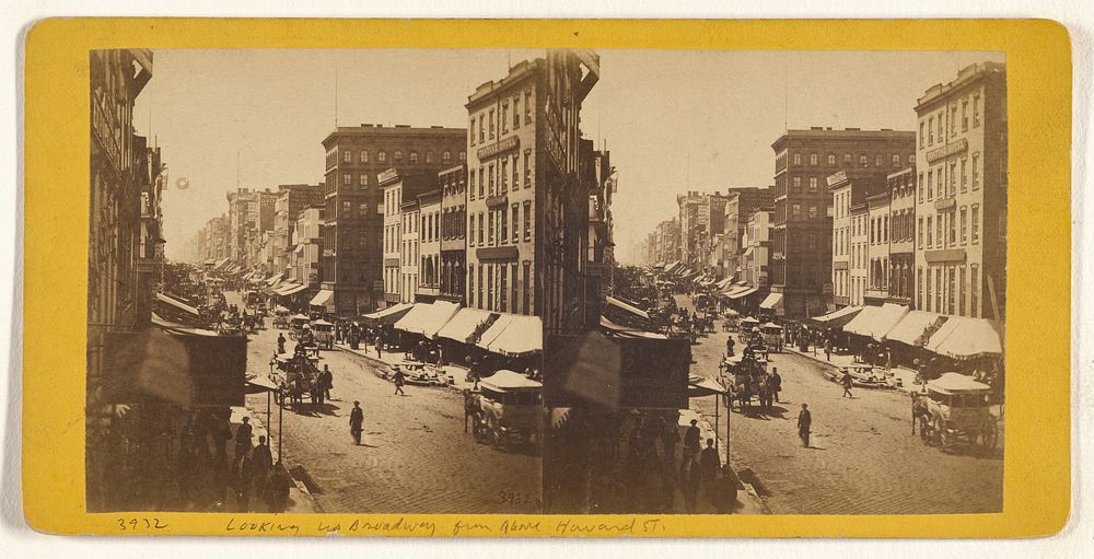 N.Y. City]/[Looking up Broadway from above Howard St. by Peter F Weil