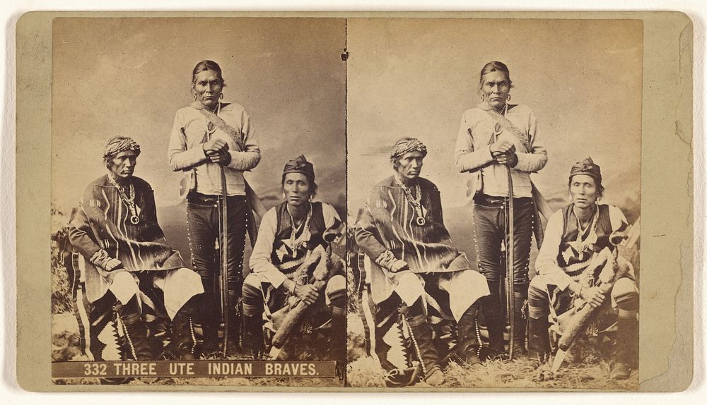 Three Ute Indian Braves. by Charles Weitfle