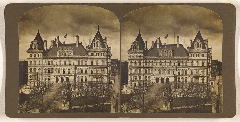State Capitol Albany, N.Y. April 1905 by Julius M Wendt