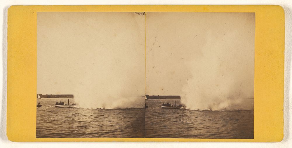 Stereoscopic View of First Torpedo ever. Photo Sept 25th 1871. by J A Williams