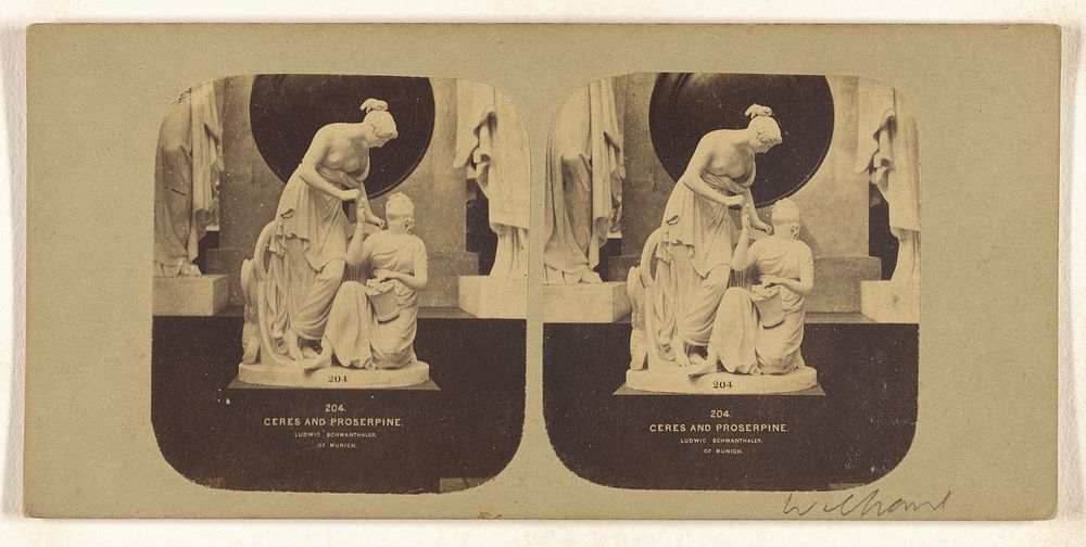 Ceres and Proserpine. By Ludwig Schwanthaler, of Munich. In the English and German Sculpture Court.[Crystal Palace, at…