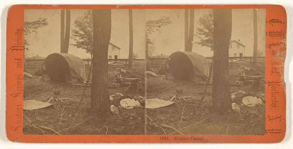 Gipsey Camp. by C W Woodward