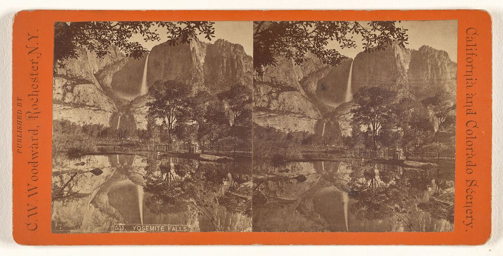 Yosemite Falls. by C W Woodward