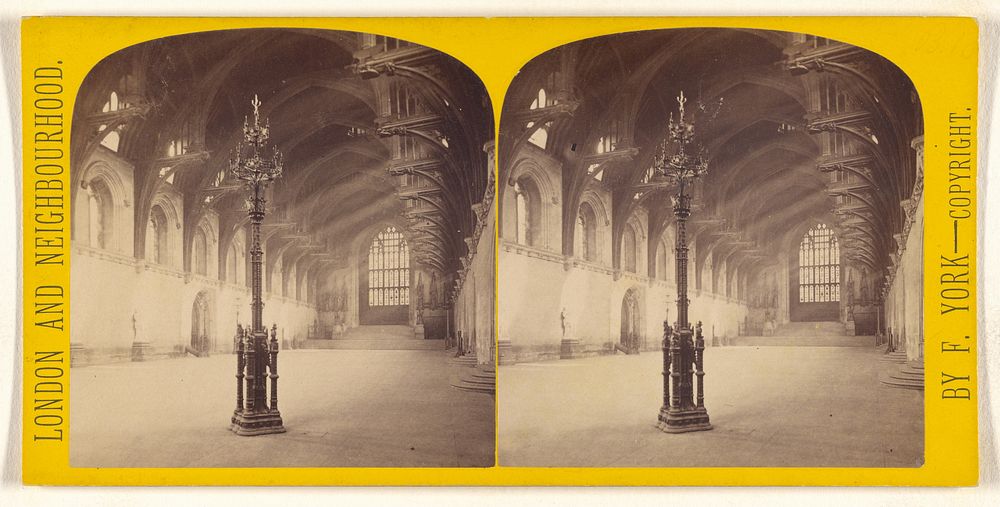 Westminster Hall, Interior. by Frederick York