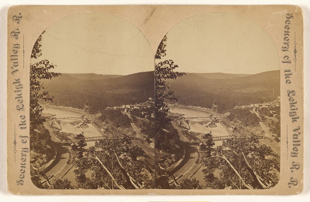 River view from Bear Mountain, Mauch Chunk, Pennsylvania by James Zellner