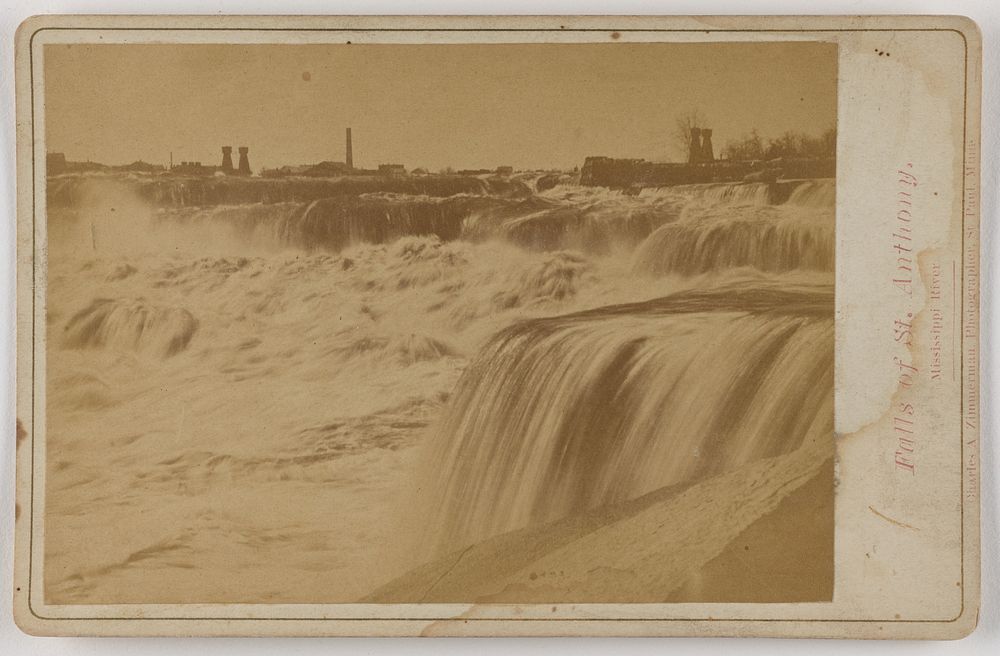 Falls of St. Anthony, Mississippi River by Charles A Zimmerman