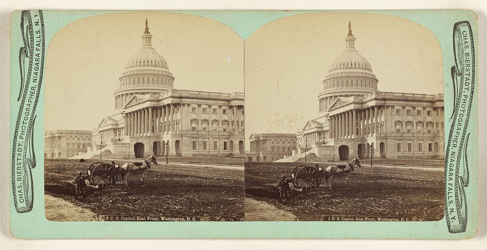 U.S. Capitol, East Front, Washington, D.C. by Charles Bierstadt