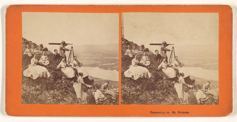 Prospecting on Mt. Holyoke. by Houghton and Knowlton