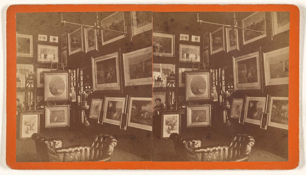 View of one of the Three Rooms devoted to Pictures at Gill's "Art Store," and showing chiefly Engravings.