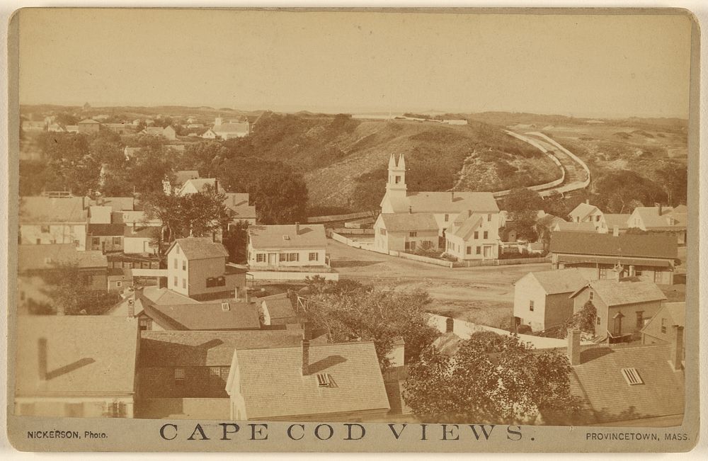 Cape Cod Views. [P. Town from Center Church] by G H Nickerson