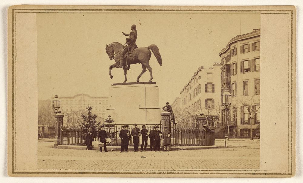 Statue of Washington, Union Square, N.Y. by Edward and Henry T Anthony and Co