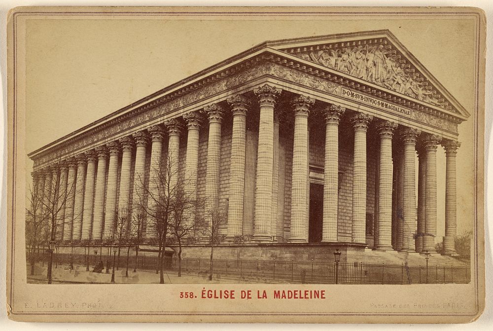 Eglise De La Madeleine by Ernest Ladrey
