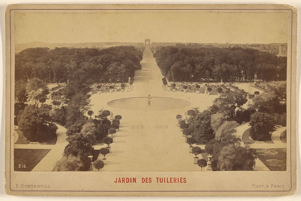 Jardin Des Tuileries by E Dontenvill