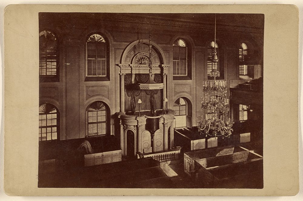 Interior of an unidentified building at Boston, Massachusetts by James W Black and Co