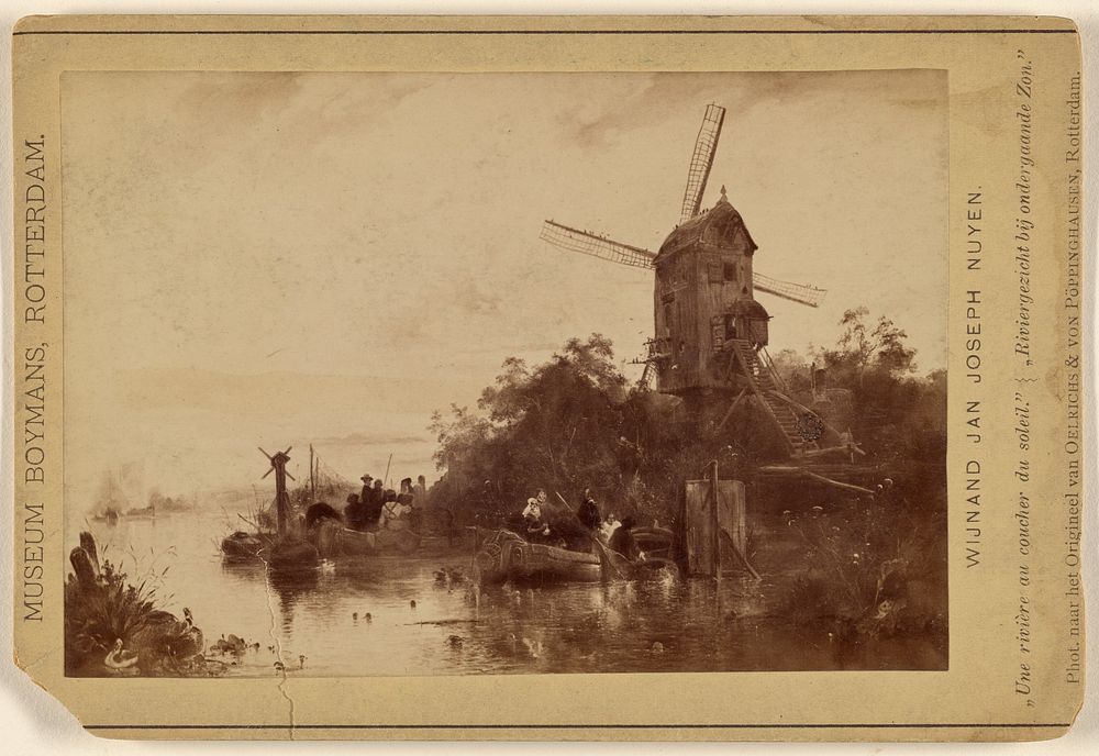 Wijnand Jan Joseph Nuyen [painting of a windmill] by Van Oelrichs and Von Poppinghausen