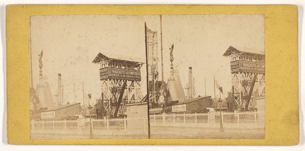 View of a French fair or carnival