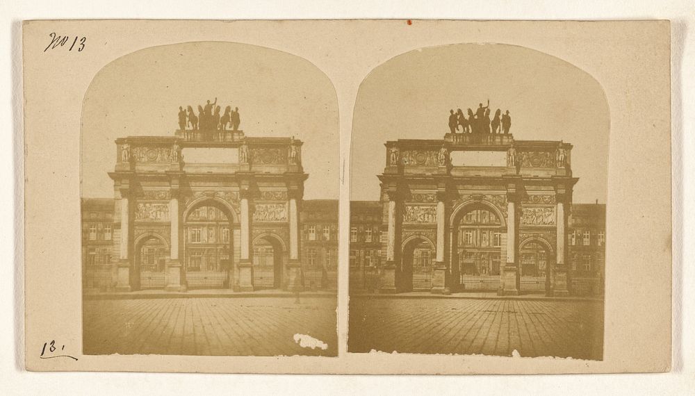 Marble Triumphal Arch..Tuileries. by André H Orange