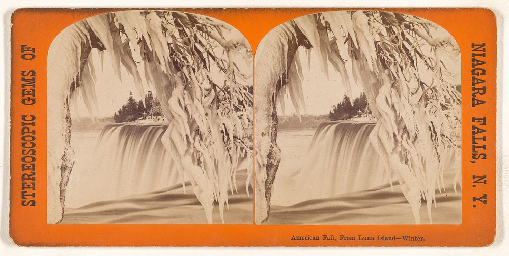 American Fall, From Luna Island - Winter.