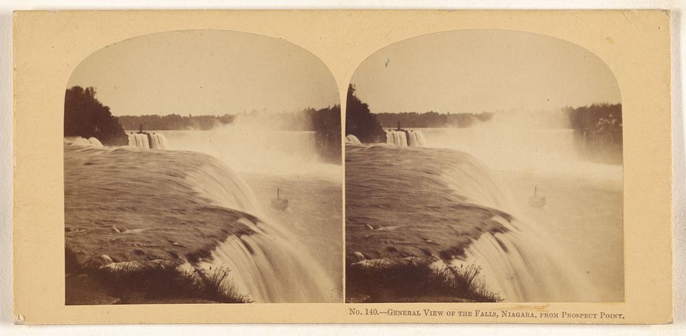 General View of the Falls, Niagara, From Prospect Point.