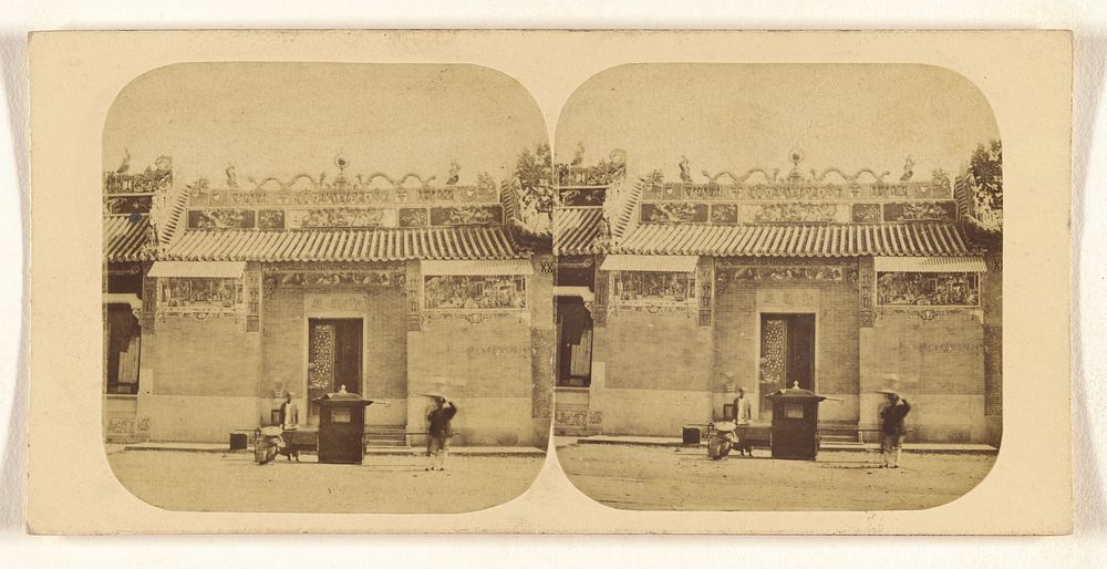 Canton. Joss House - Front View. by Pierre Joseph Rossier and Negretti and Zambra