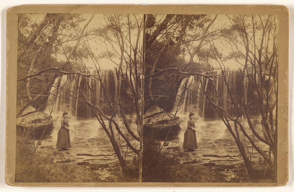 "The Weeping Rock" Wentworth Falls, Blue Mts, N.S.W., Oct. 1st 1884