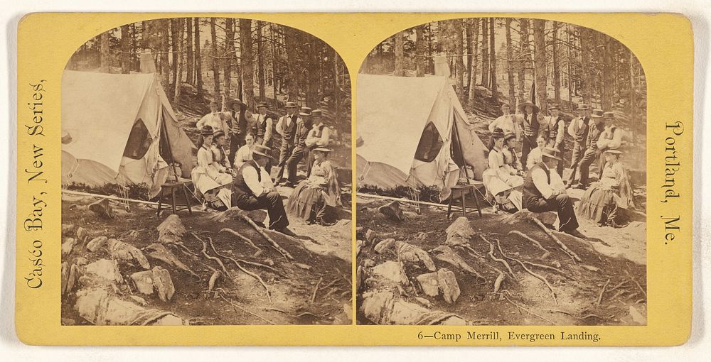 Camp Merrill, Evergreen Landing. [Casco Bay, Portland, Maine]