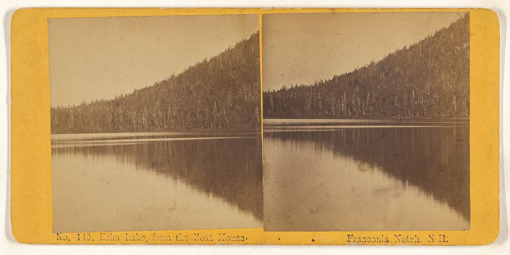Echo Lake, from the Boat House. Franconia Notch, N.H.