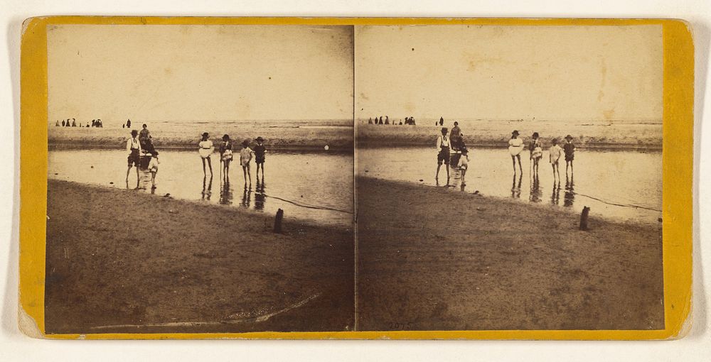 A Trip to Coney Island. View on the Beach. by Edward and Henry T Anthony and Co